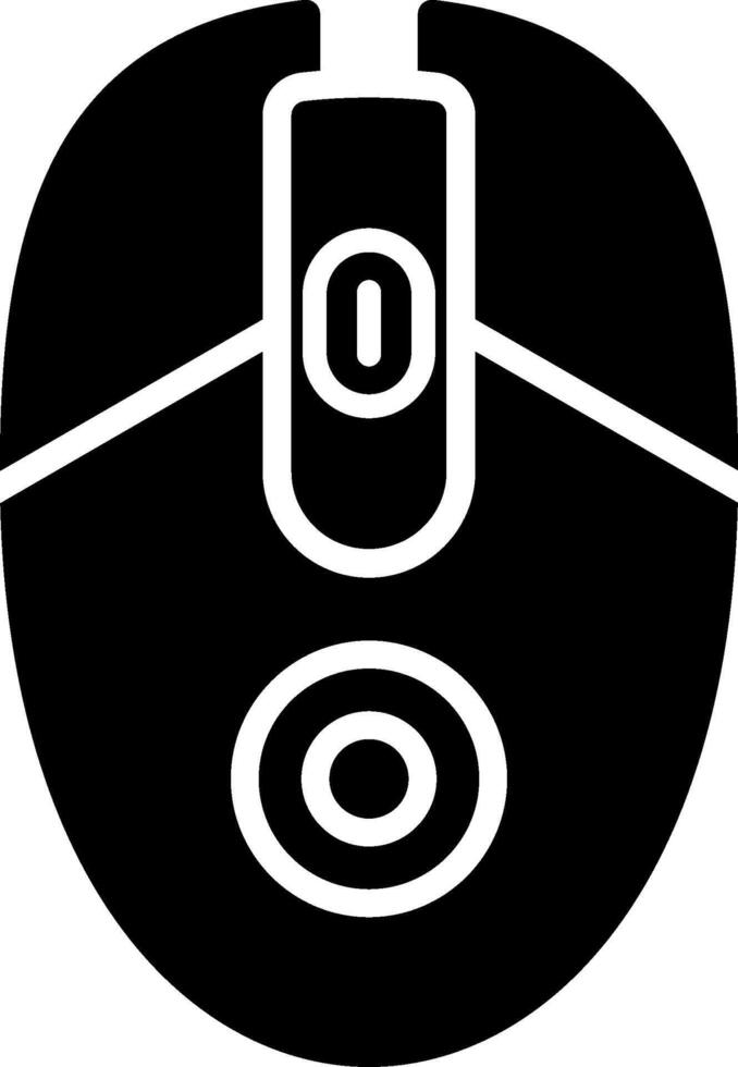 Mouse Glyph Icon Design vector