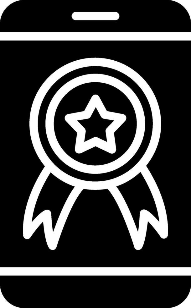 Achievement Glyph Icon Design vector