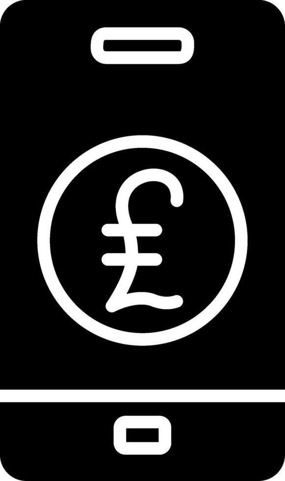 Pound Glyph Icon Design vector