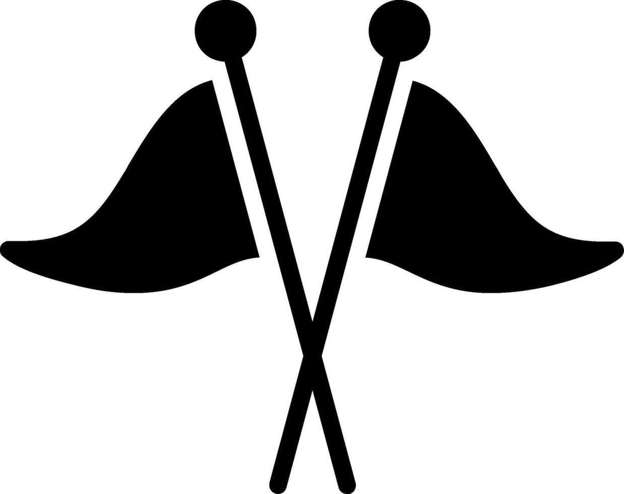 Flags Glyph Icon Design vector