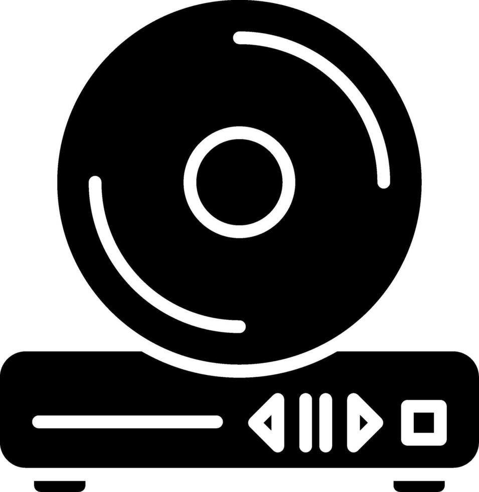Dvd Glyph Icon Design vector