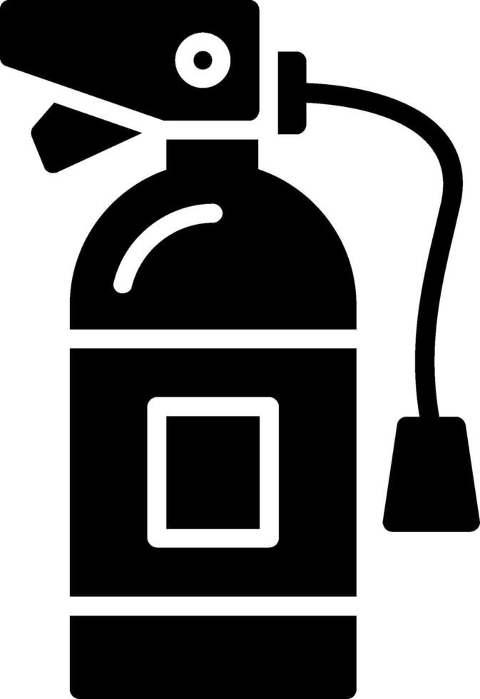 Fire Extinguisher Glyph Icon Design vector