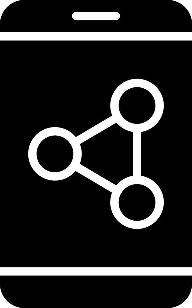 Share Glyph Icon Design vector