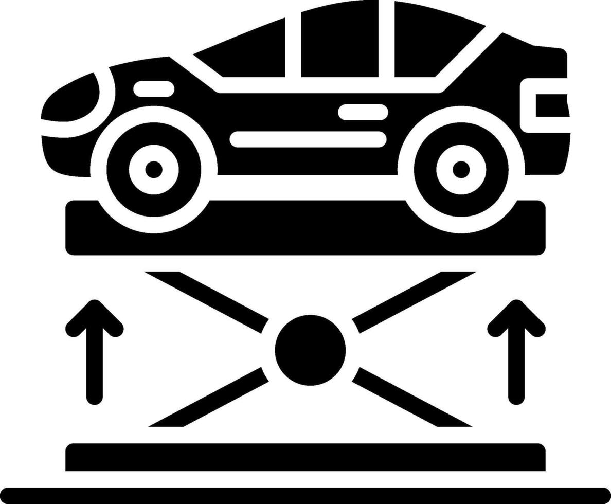 Lifter Glyph Icon Design vector