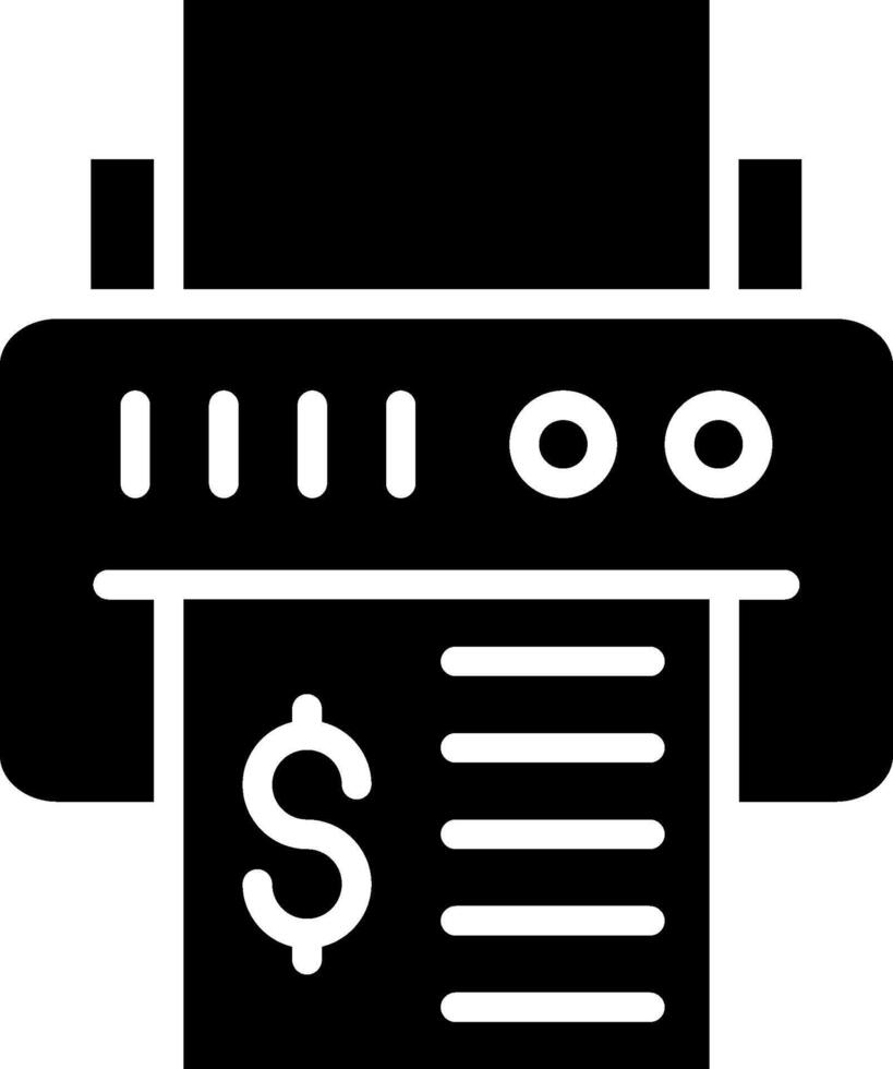 Printer Glyph Icon Design vector