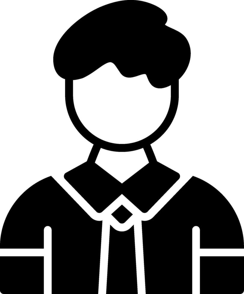 Client Glyph Icon Design vector