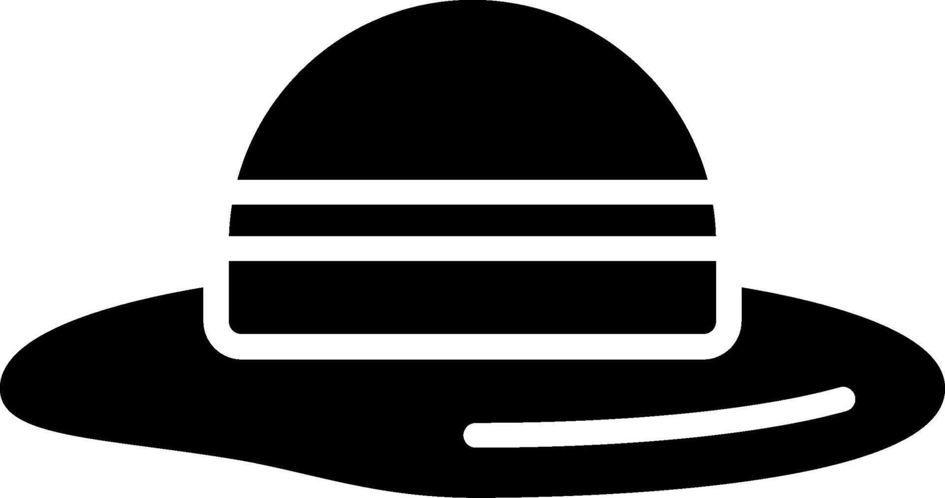 Hat Glyph Icon Design vector