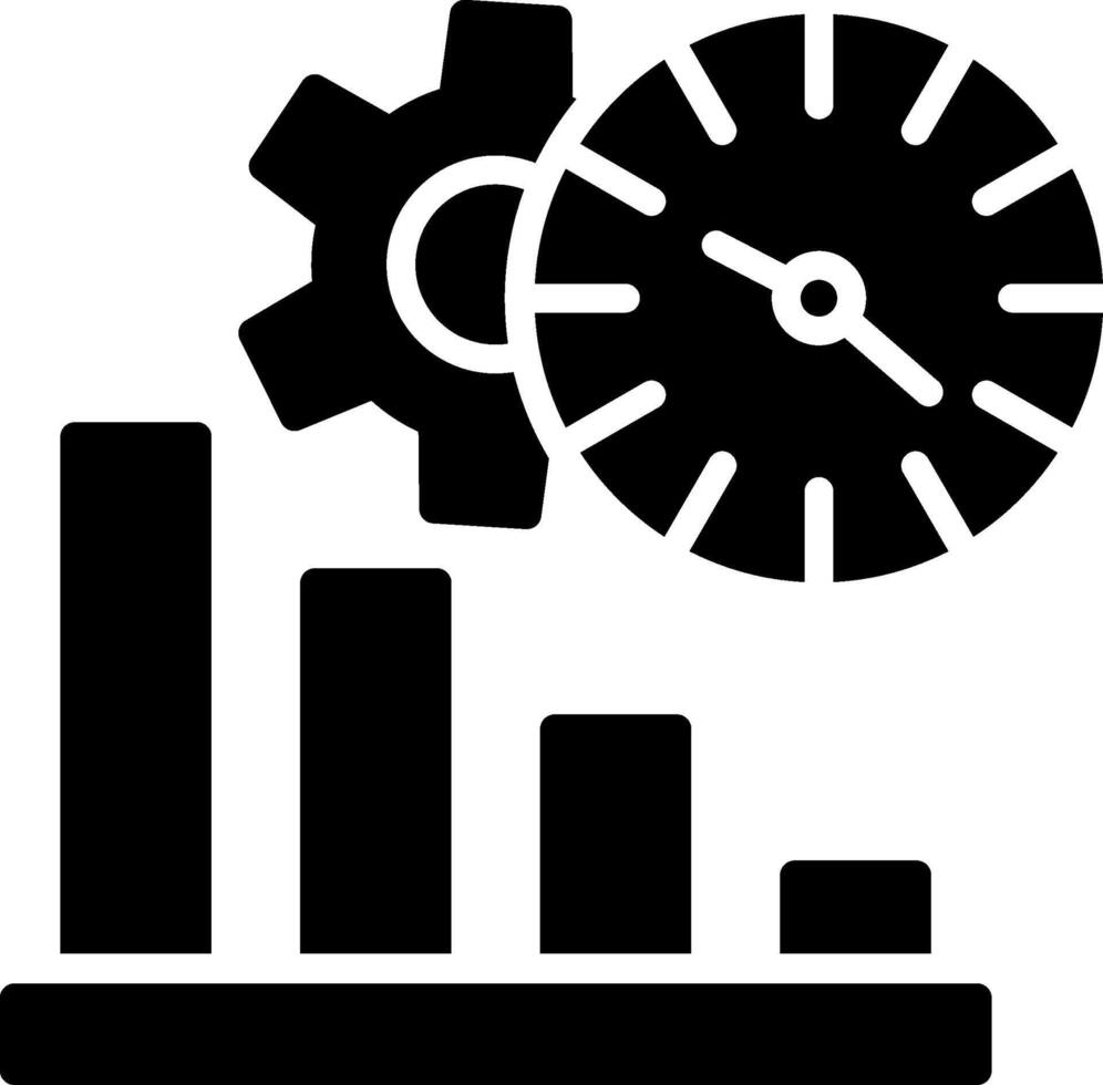 Time Management Glyph Icon Design vector