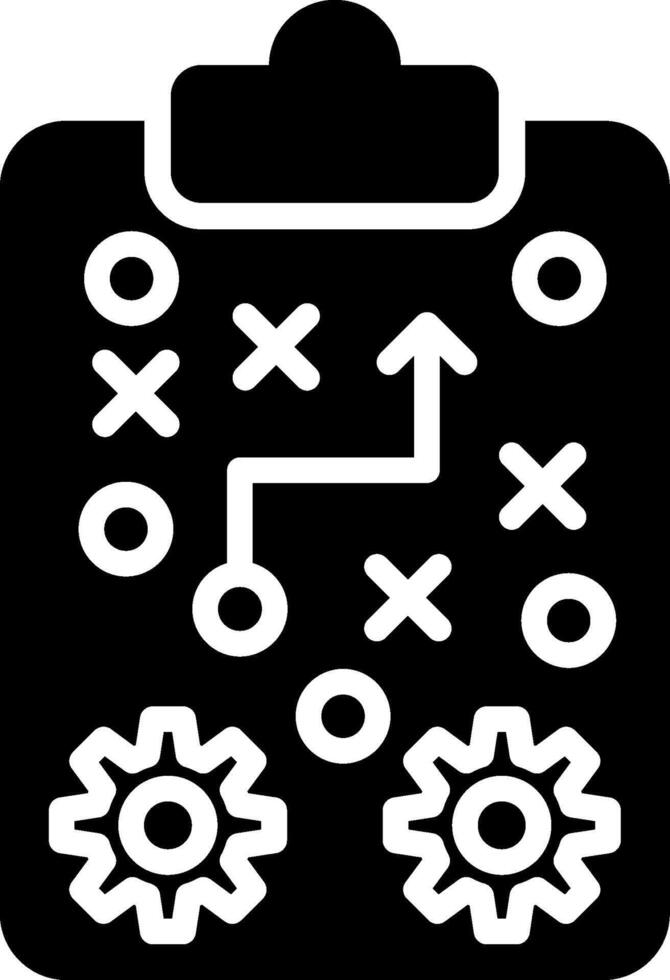 Strategy Glyph Icon Design vector