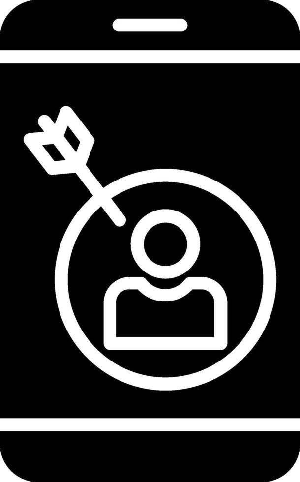 Target Audience Glyph Icon Design vector