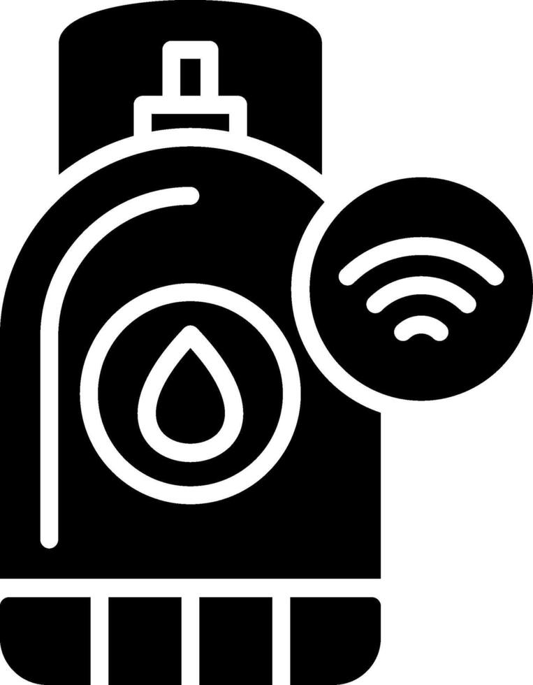 Gas Tank Glyph Icon Design vector