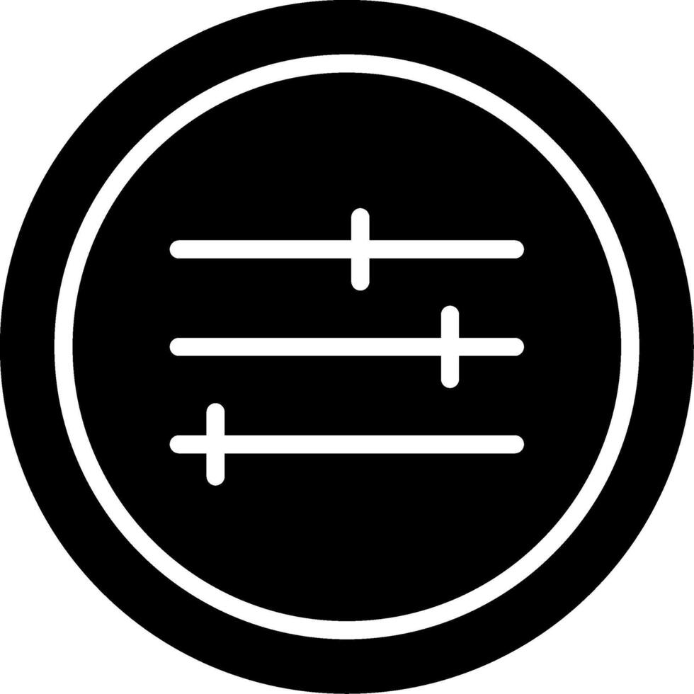 Adjust Glyph Icon Design vector