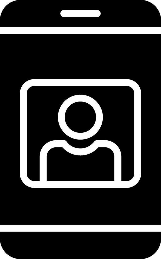 User Glyph Icon Design vector