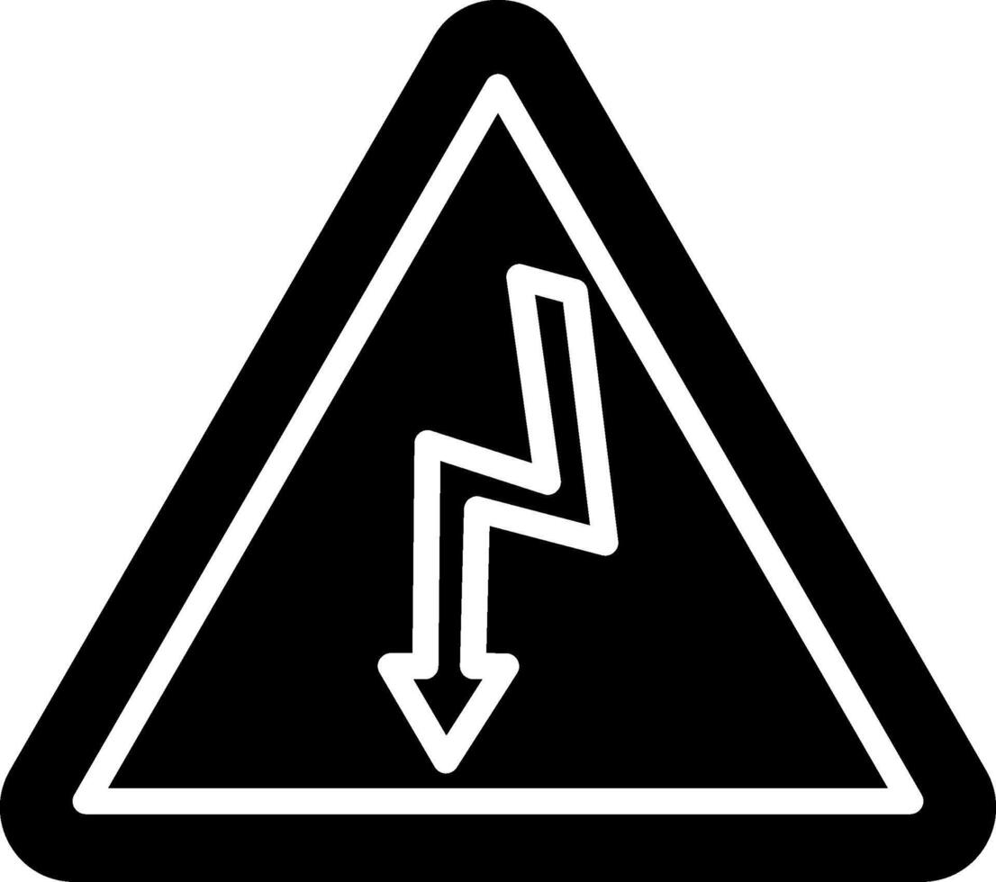 Electricity Glyph Icon Design vector