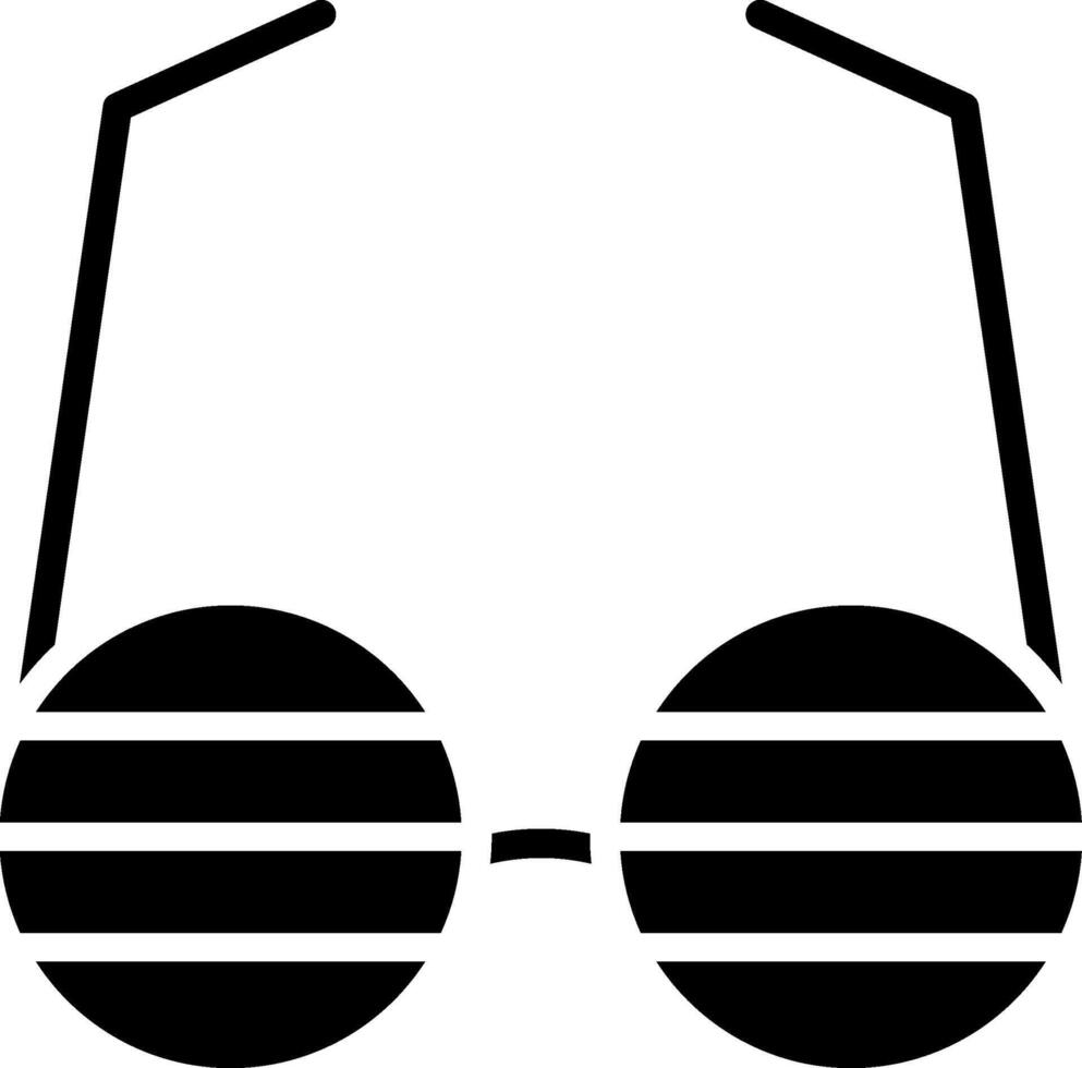Fun Glasses Glyph Icon Design vector