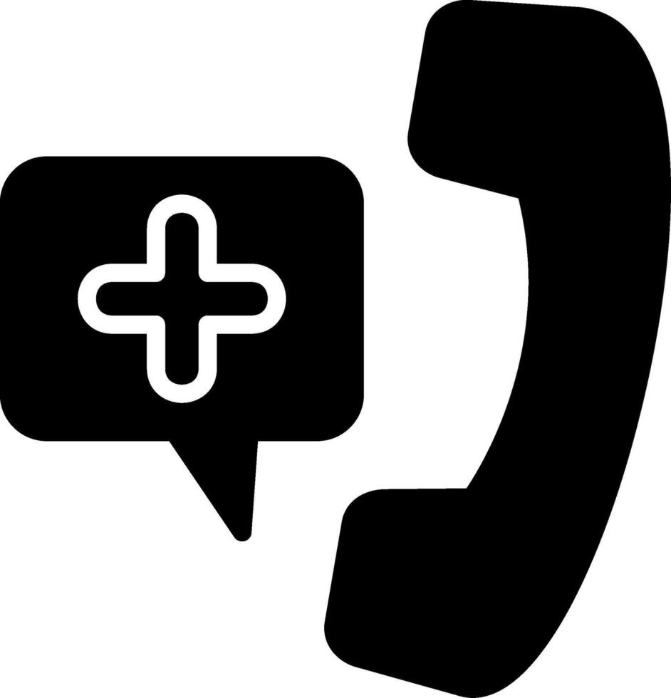 Phone Glyph Icon Design vector