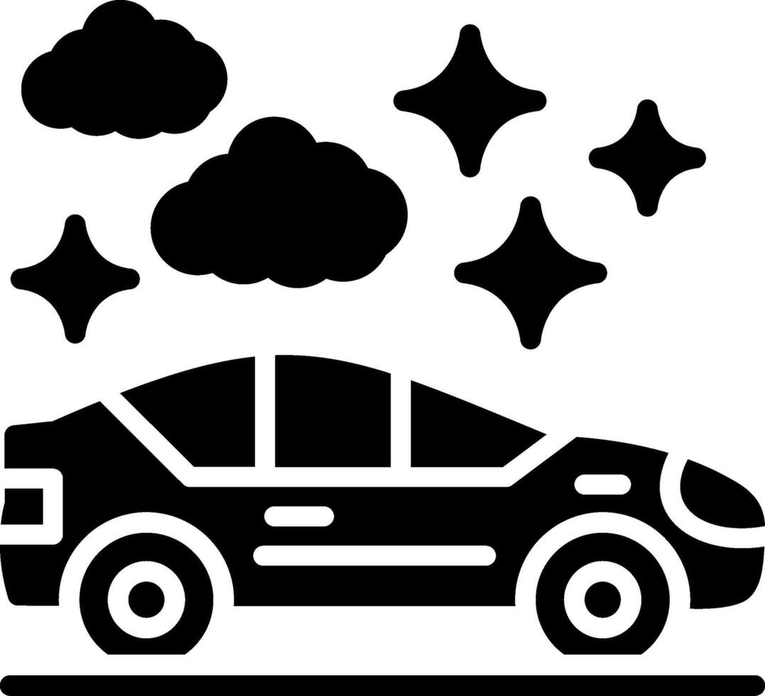 Car Glyph Icon Design vector