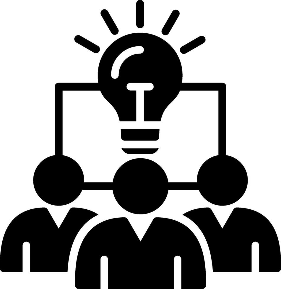 Idea Glyph Icon Design vector