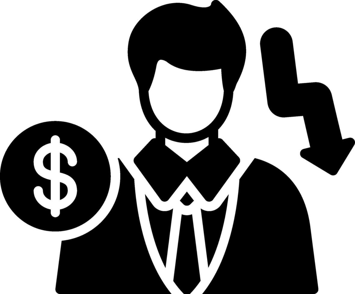 Investor Glyph Icon Design vector