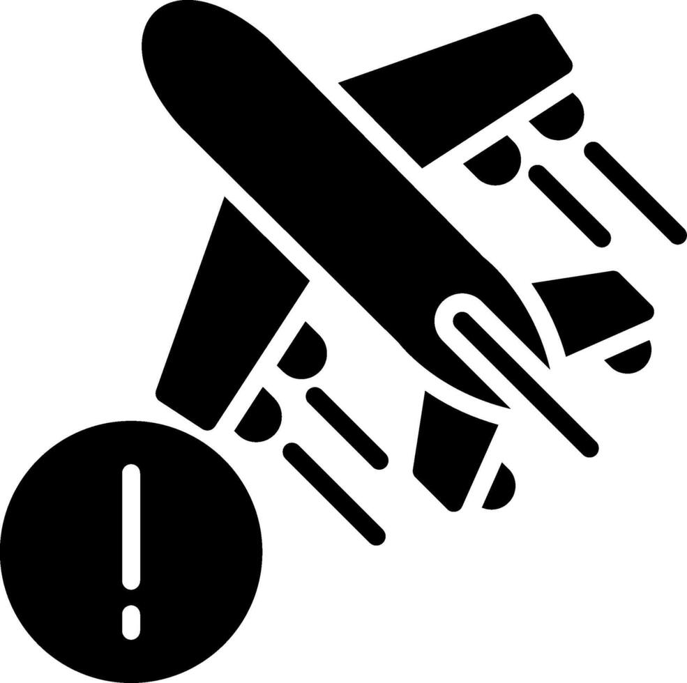 Important Notice Glyph Icon Design vector
