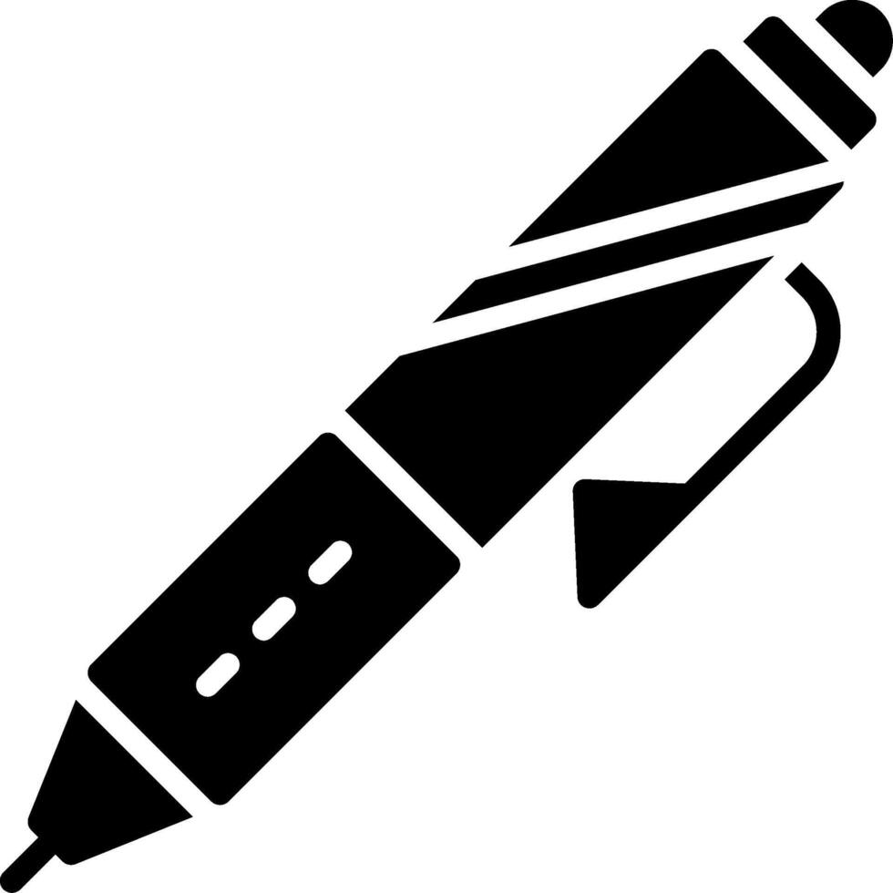 Pen Glyph Icon Design vector