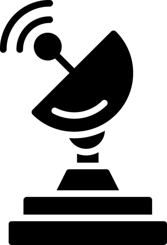 Satellite Dish Glyph Icon Design vector