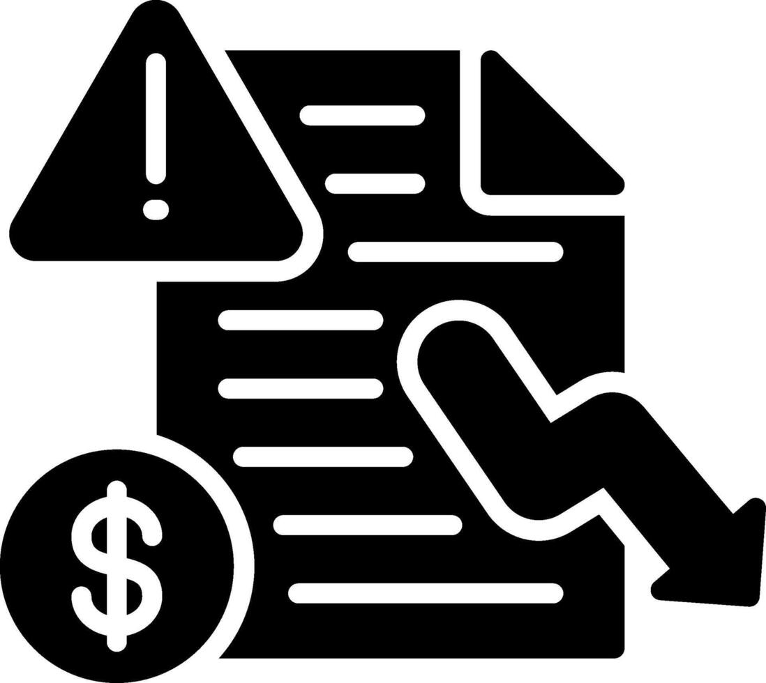 Document Glyph Icon Design vector