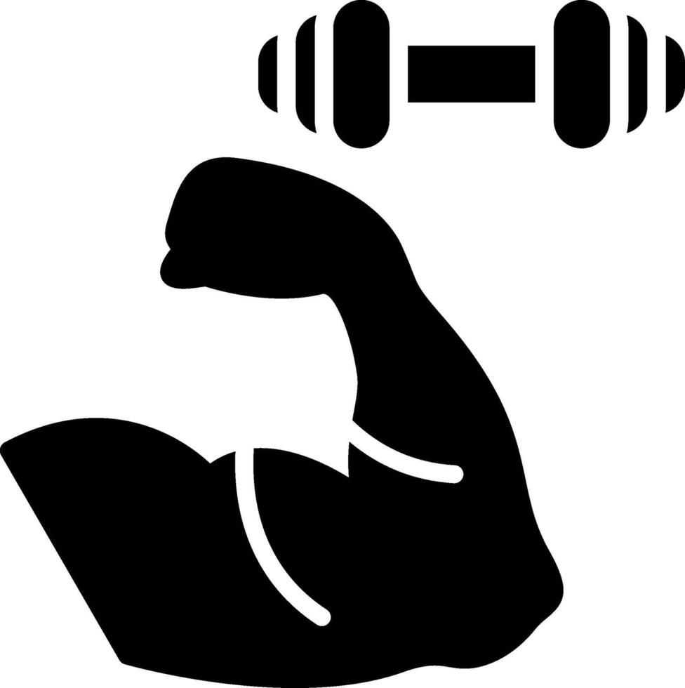 Strength Glyph Icon Design vector