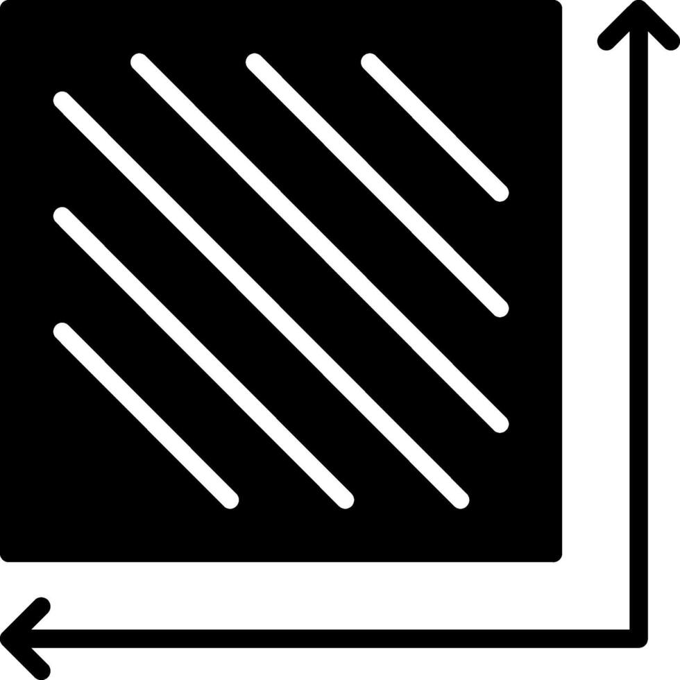 Area Glyph Icon Design vector