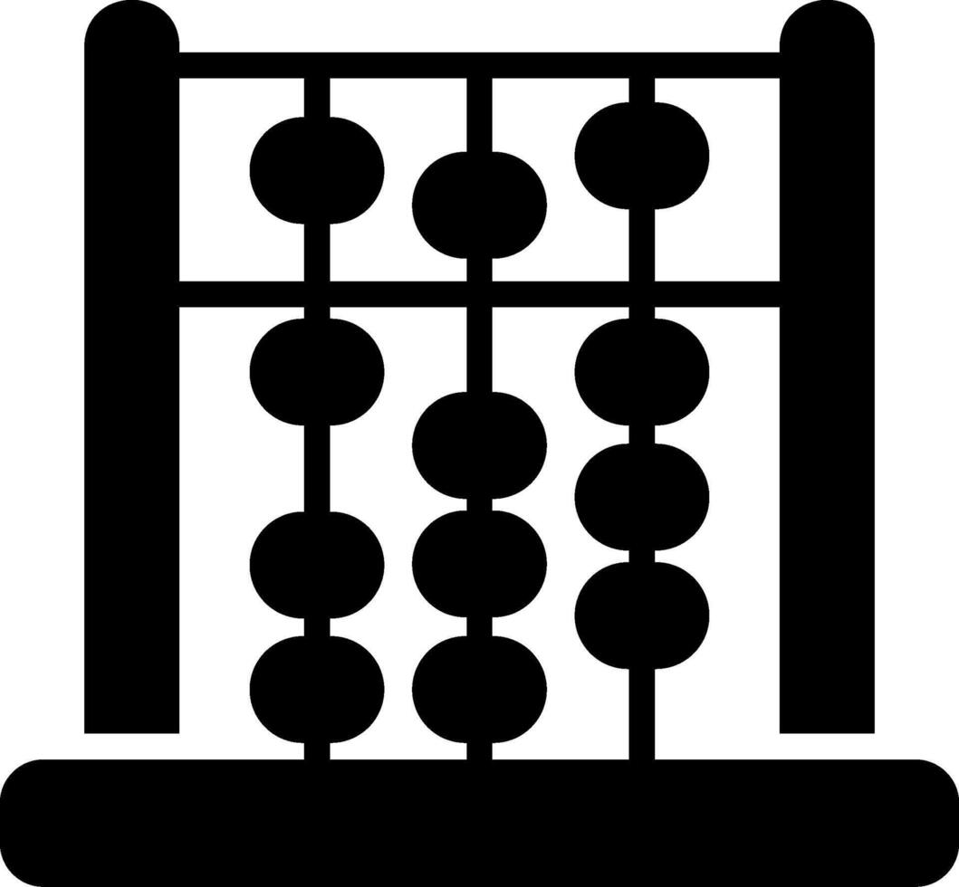 Abacus Glyph Icon Design vector