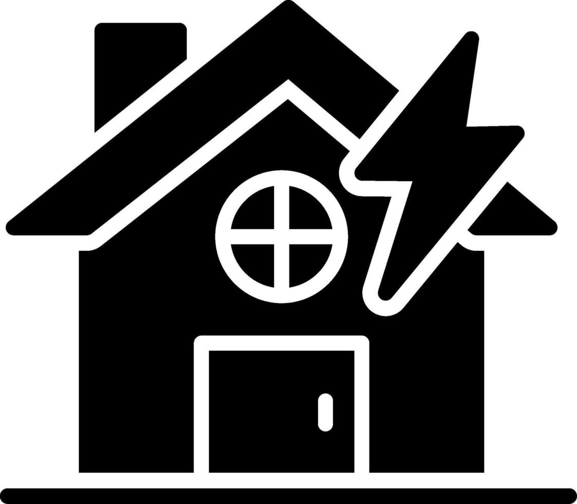 House Glyph Icon Design vector