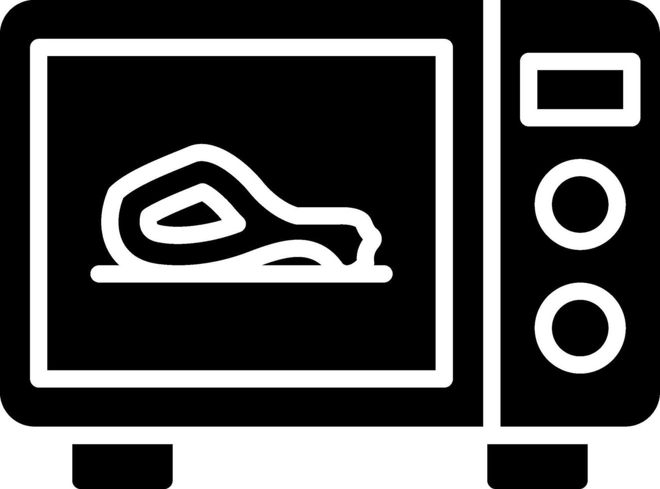 Oven Glyph Icon Design vector