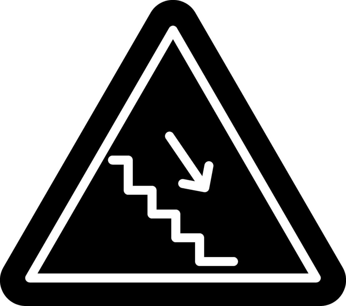 Stair Glyph Icon Design vector