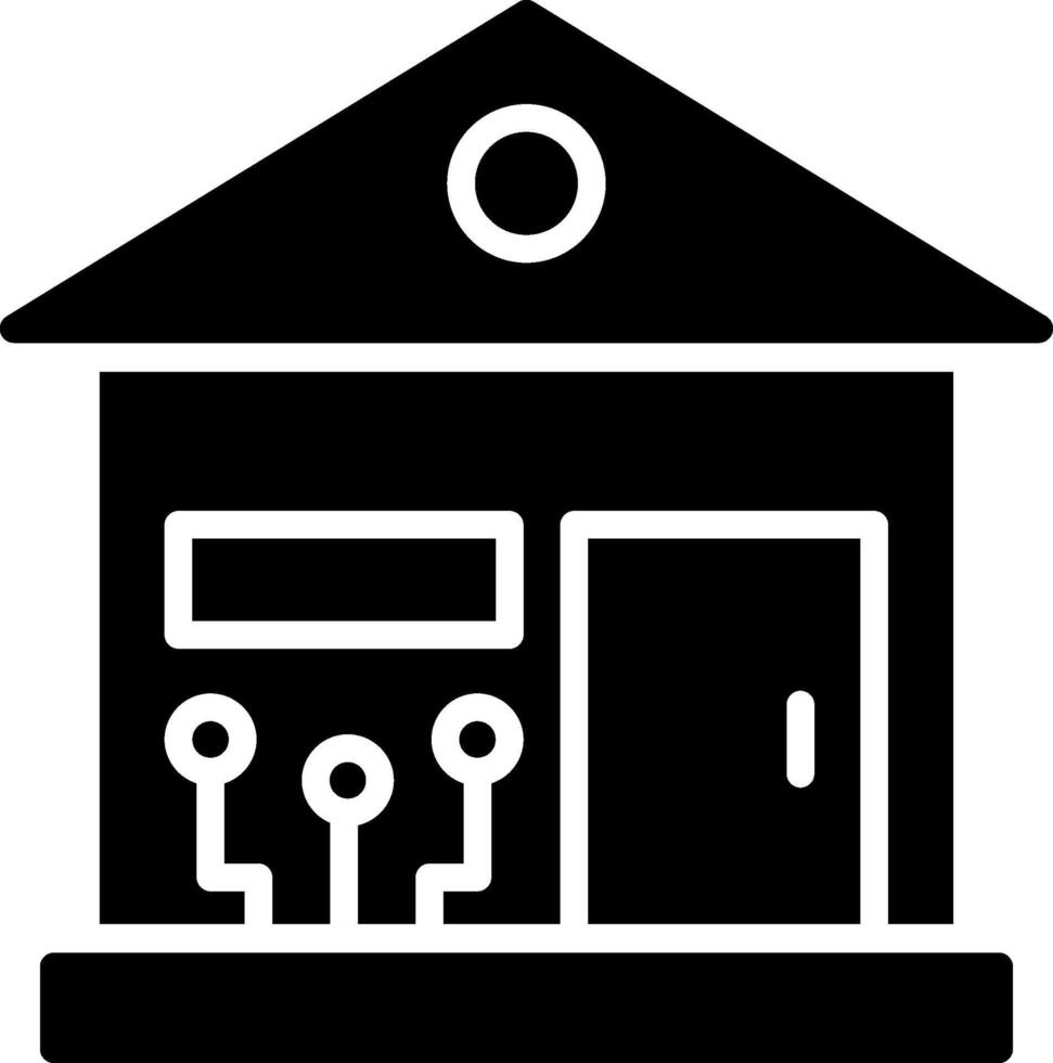 Smart Home Glyph Icon Design vector