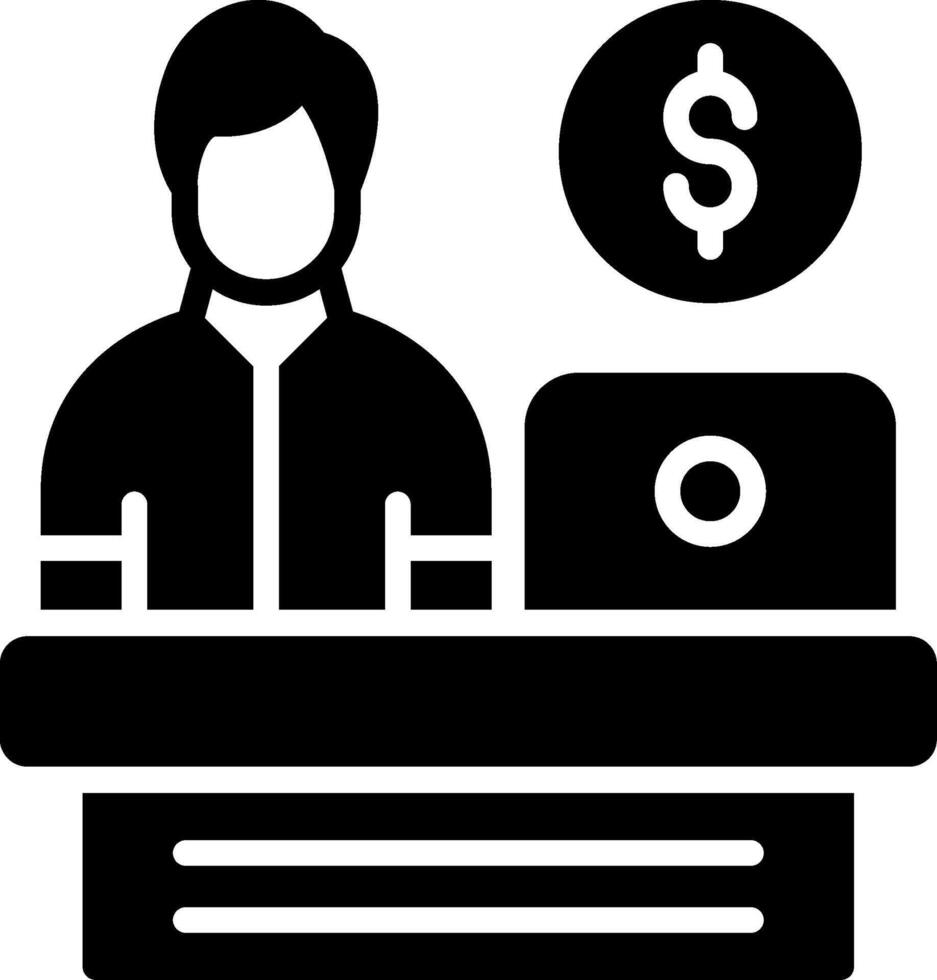 Office Glyph Icon Design vector