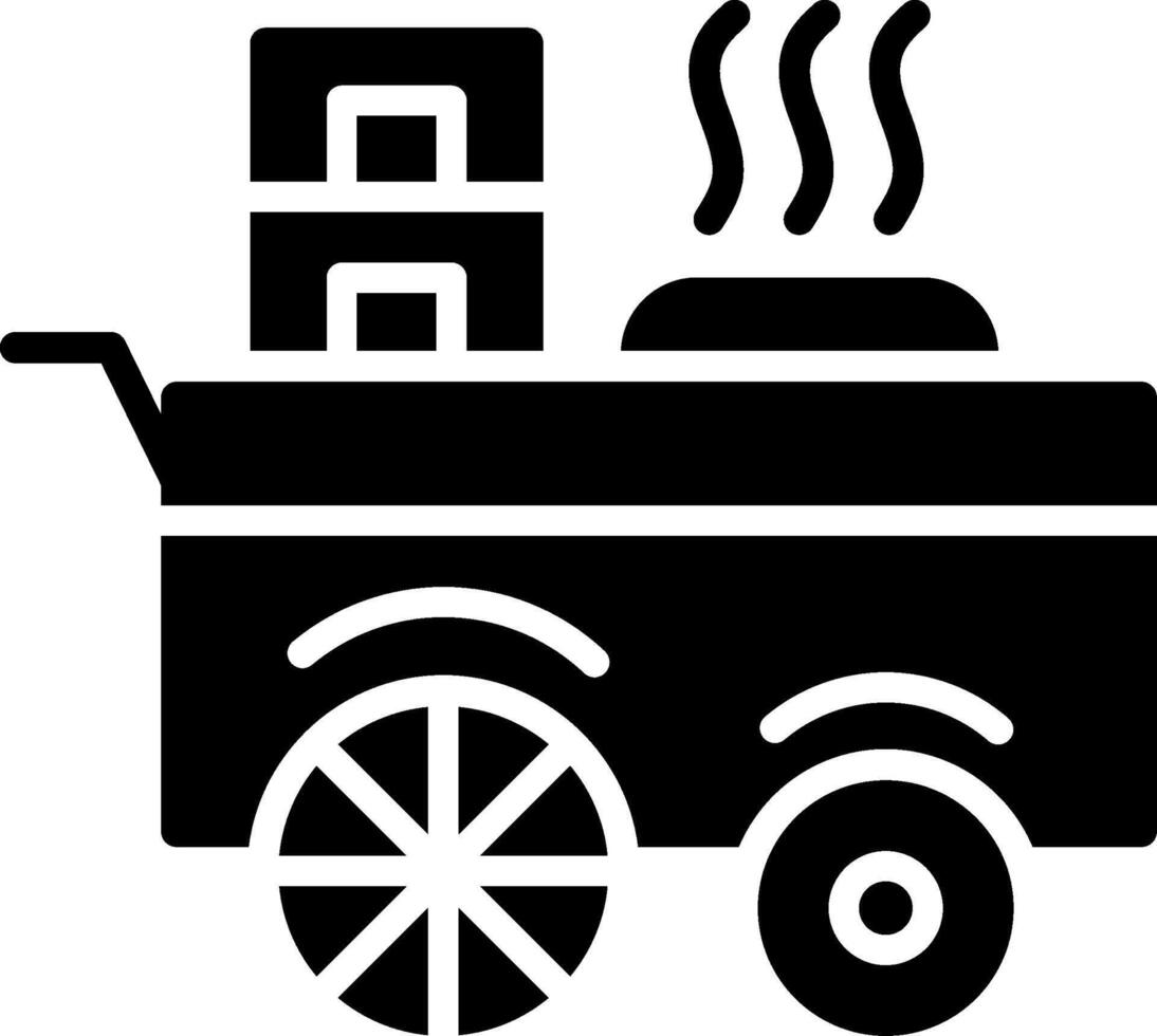 Street Food Glyph Icon Design vector
