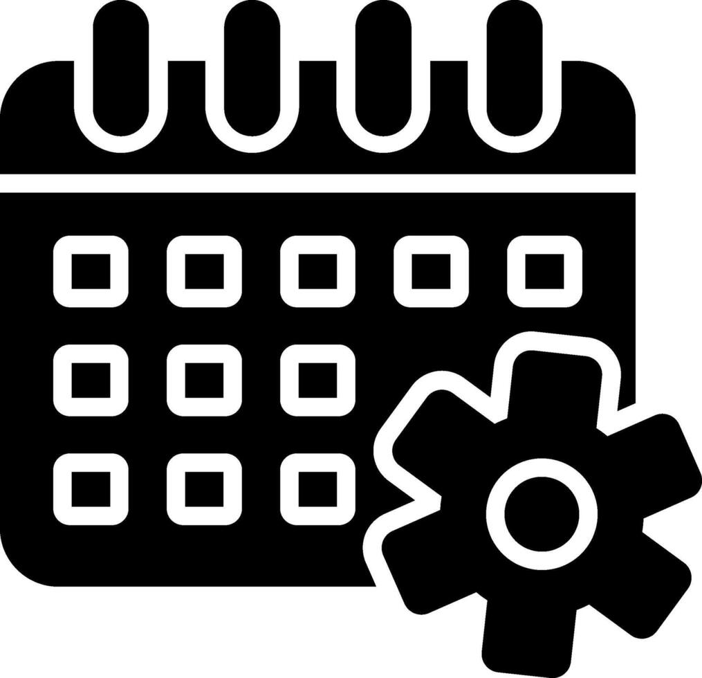 Event Management Glyph Icon Design vector