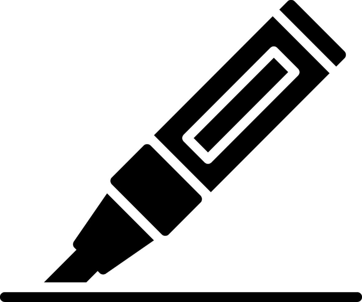 Marker Glyph Icon Design vector