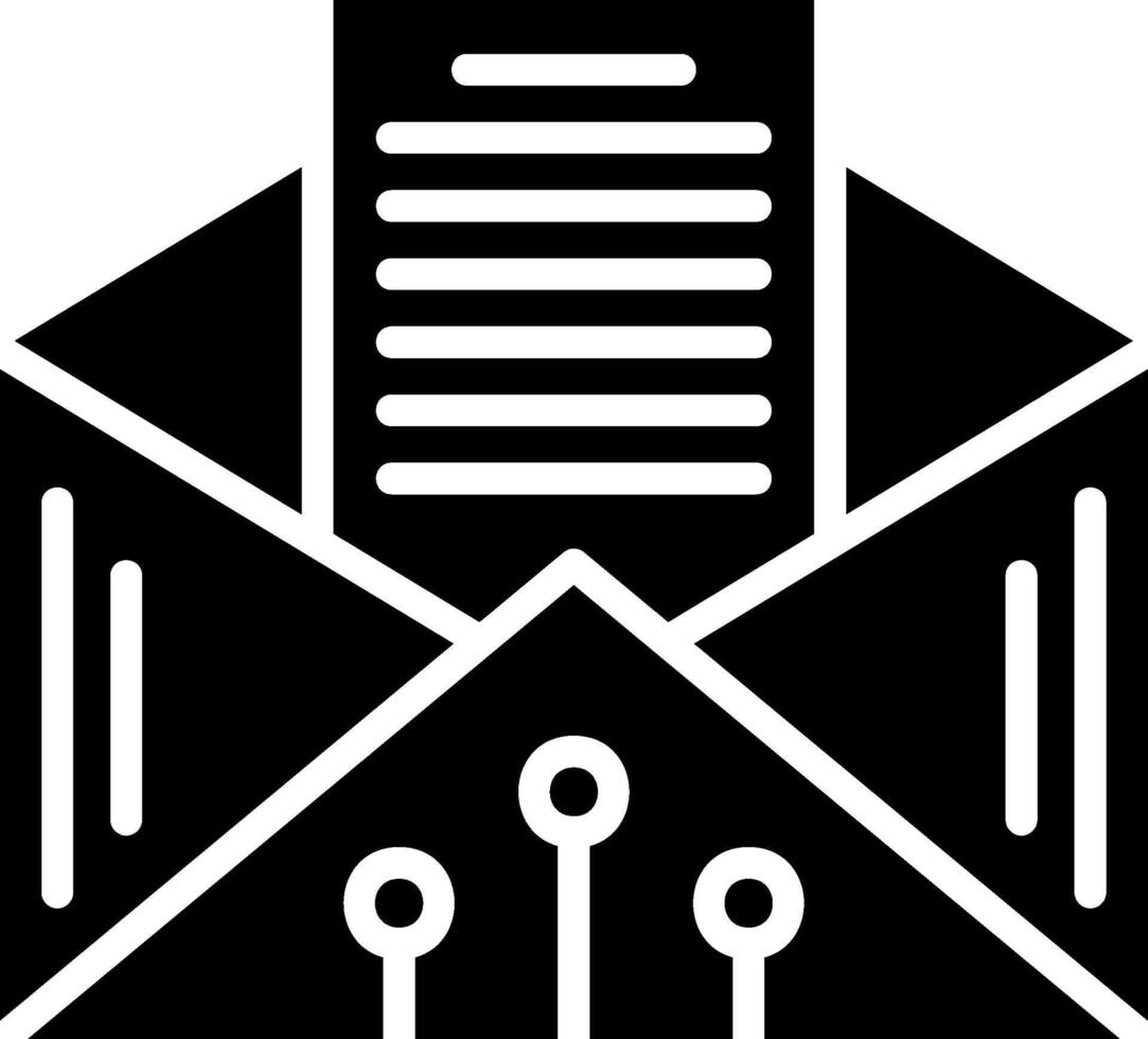 Inbox Glyph Icon Design vector