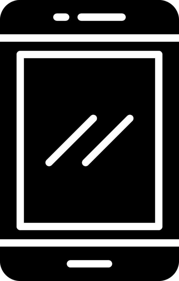 Mobile Phone Glyph Icon Design vector