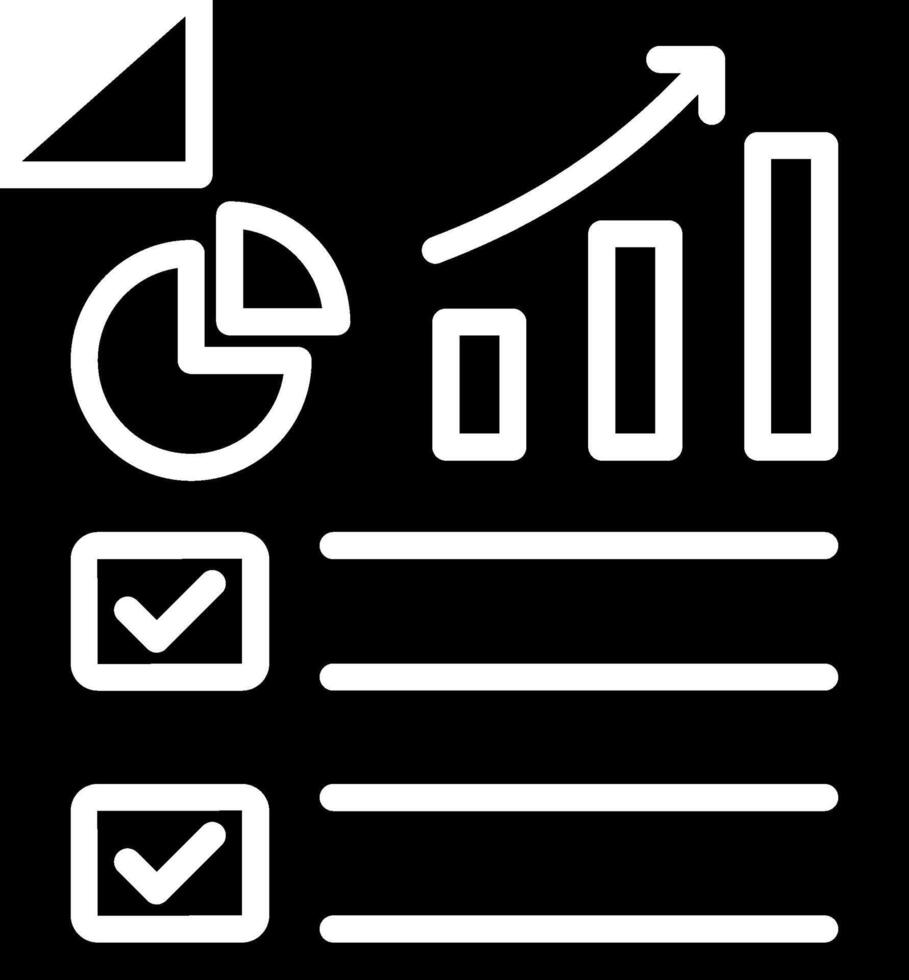 Report Glyph Icon Design vector