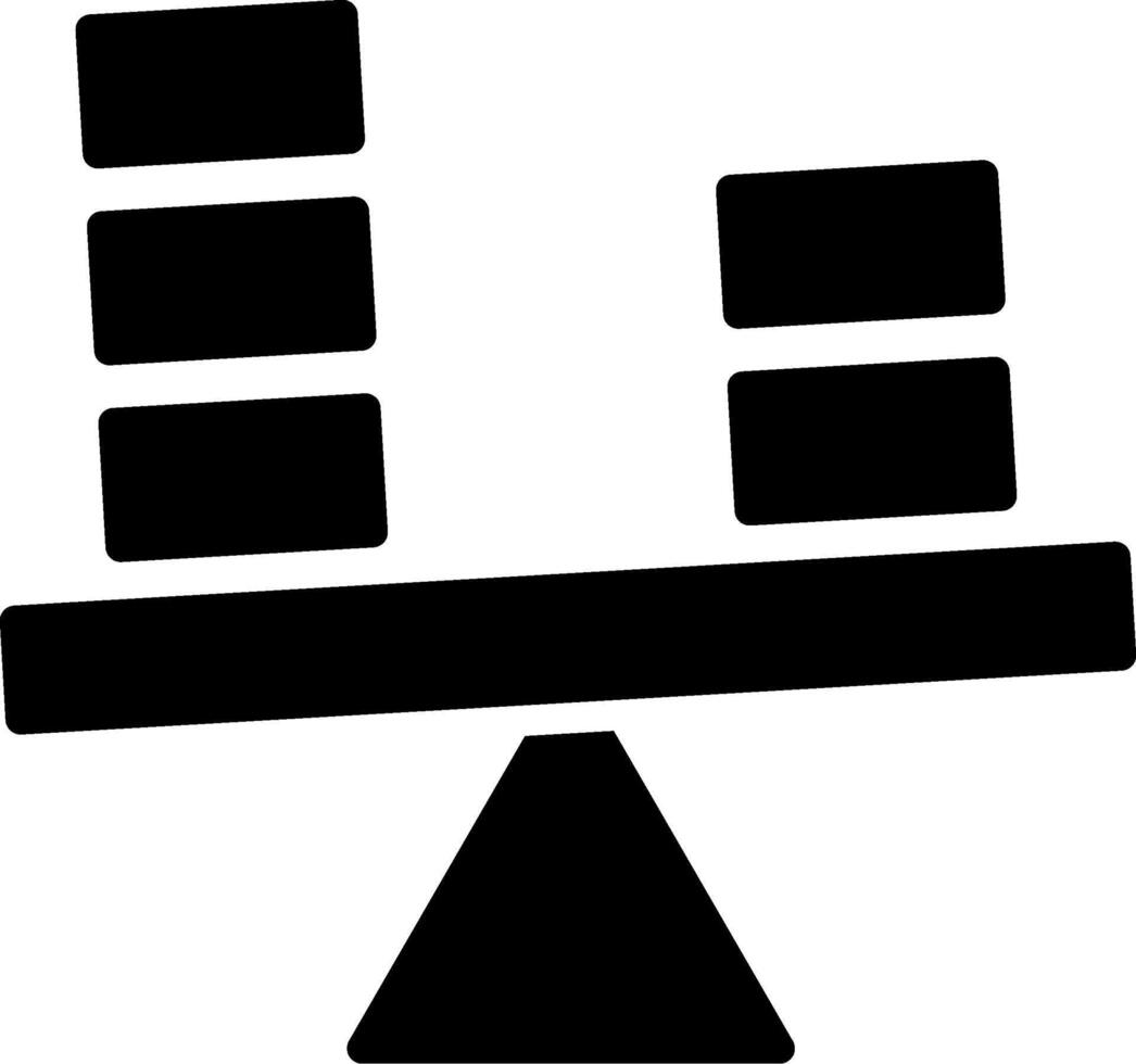 Balance Glyph Icon Design vector