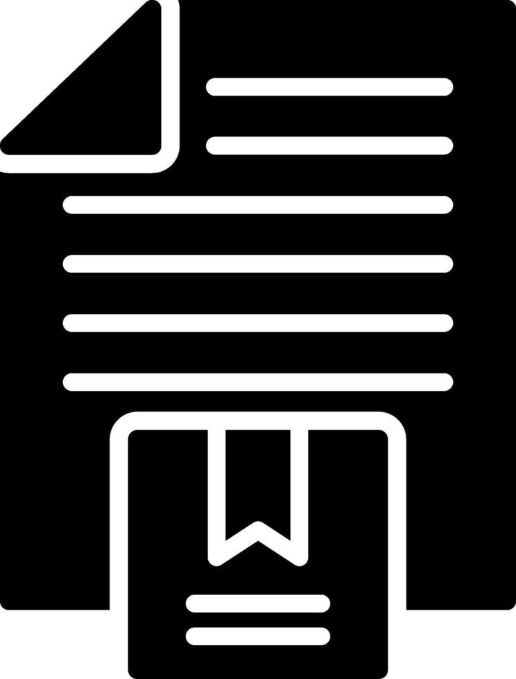 Paper Glyph Icon Design vector