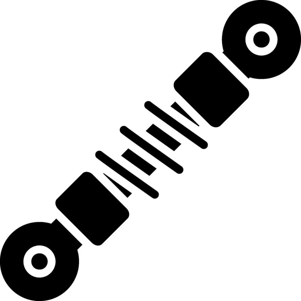 Shock Absorber Glyph Icon Design vector