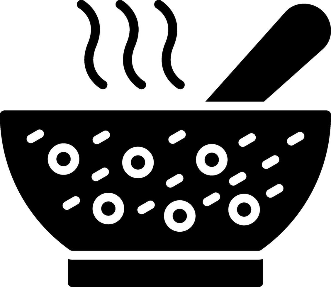 Punch Bowl Glyph Icon Design vector