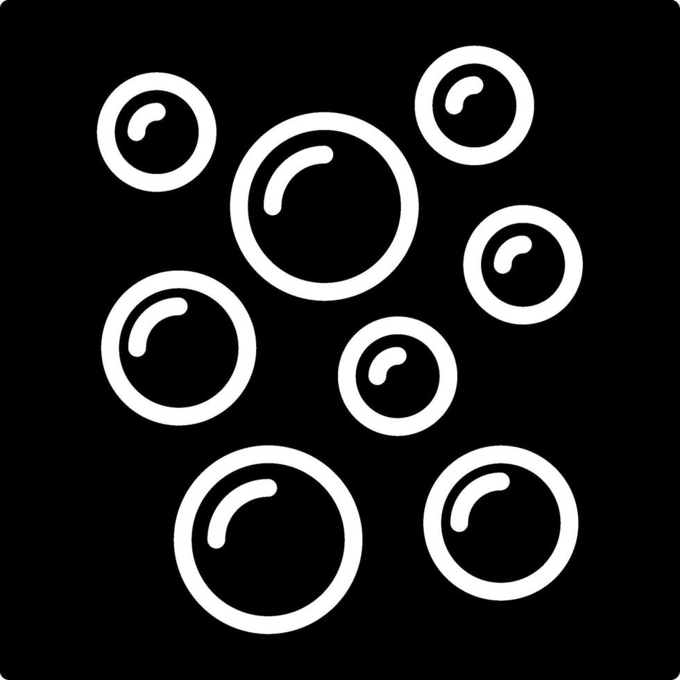 Bubbles Glyph Icon Design vector