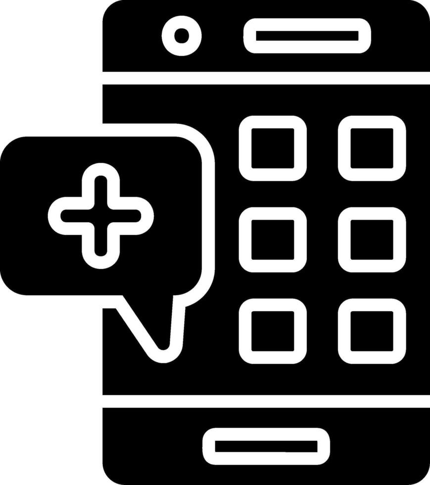 Application Glyph Icon Design vector