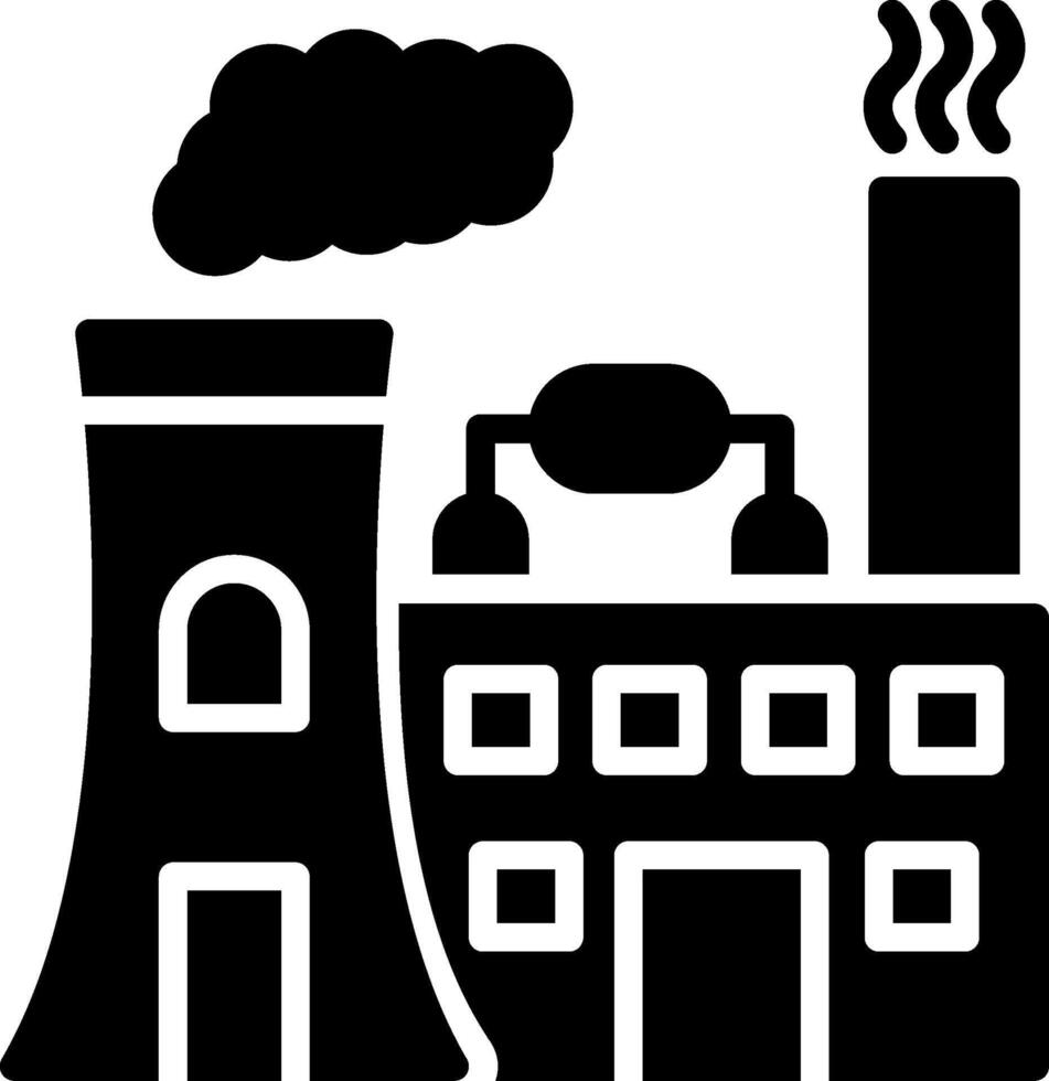 Thermal Power Glyph Icon Design vector