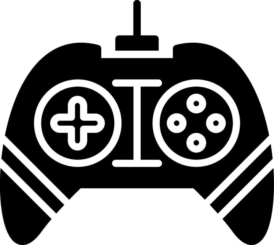 Gamepad Glyph Icon Design vector