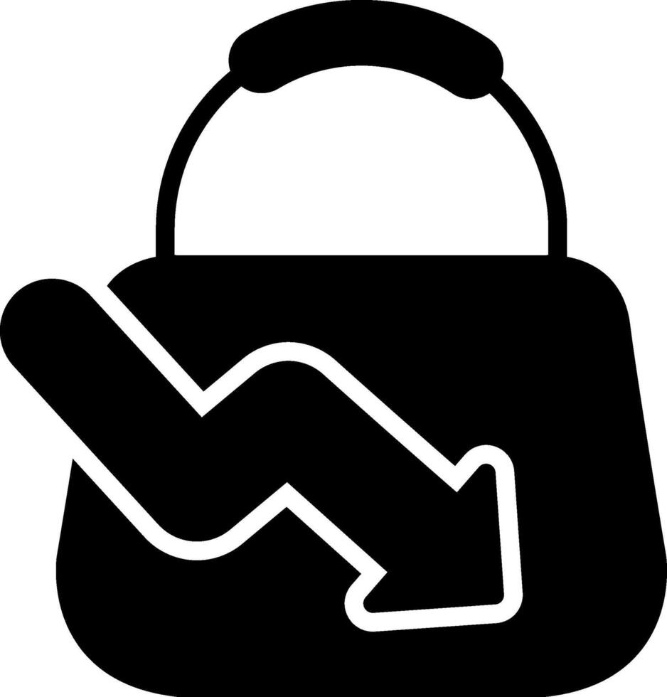 Purse Glyph Icon Design vector